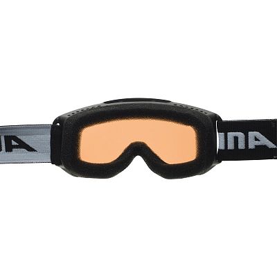 Превью Детские горнолыжная маска Маска горнолыжная ALPINA Piney Black Matt/Orange (A7268431)